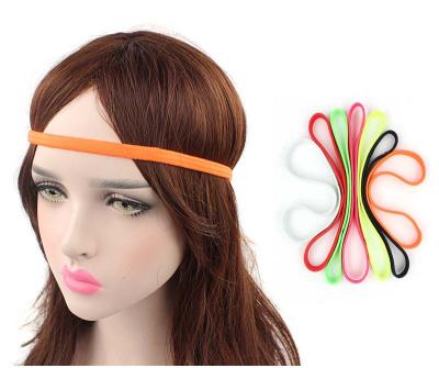 China Hair Decoration LBV Sports Grip Silicone Headband Elastic Non Slip Headbands Yoga Exercise Headwear Hair Accessories For Women Men Girls for sale