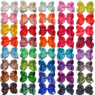 China Decorate LBV 6 Inch Border Bubble Bow Hairpins Soft Flower Ornaments Yarn With Children's Hair Accessories Makers for sale