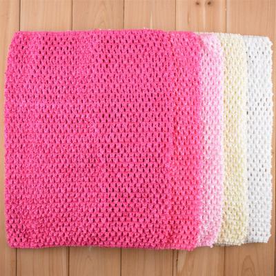 China LBV Best Selling Casual Extra Large 12inch Candy Color Kids Crochet Chest Wrap 24x32cm 24 Colors Invest for sale