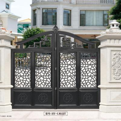 China Modern continental aluminum the latest style die casting simple design aluminum door base track entrance for villa for sale