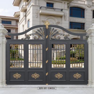 China Customized Aluminum Sliding Gate Easily Assembled Yard Decorative Entry Barrier Gate Driveway for sale