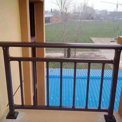 China Modern Non-welding Durable Aluminum Slanted Pipe Hand Railings For Balcony for sale