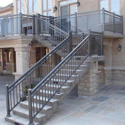 China Wholesale Easy Easily Assembled Install Modern Aluminum Garden Outdoor Anti-corrosion Road Villa Aluminum Railings for sale