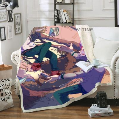 China Hot Selling Anti-Pull Digital Printing Custom Printed My Hero Academia Fleece Fabric Cover Above Waist Fit All Custom Space Travel Anti for sale