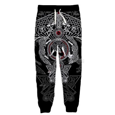 China Wholesale Copy Mens Womens 3D Viking Anti-Wrinkle - Odin Tatoo Style Sports Joggers Casual Active Pants Trousers Sweatpants for sale