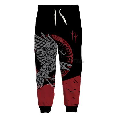 China Wholesale Copy Anti-Wrinkle Mens Womens 3D Viking - Raven of Odin Tattoo Casual Active Sports Pants Trousers Sweatpants for sale