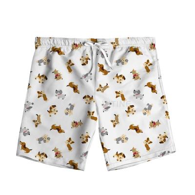 China Wholesale Men's Swim Trunks Anti-wrinkle 3D Print Beach Animal Quick-Drying Casual Sports Shorts Summer Swimwear Dog Swimwear With Pockets for sale