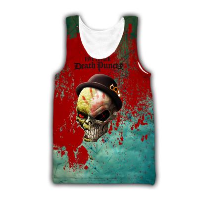 China QUICK DRY multiple color custom simple digital print casual and screen sports logo vest for men for sale