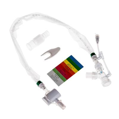 China CSS Original Design With Narrow Suction Catheter Double Tip Blue Soft Swivel 72 Hours Push Closed Y-Type Switch Suction Catheter for sale