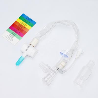 China CSS Original Design with Blue Soft Tip Design for Child Closed Suction Catheter 24H L-piece Closed Suction System 8Fr for sale