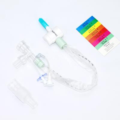 China CSS Original Design with Blue Soft Tip Classic Closed Suction System 24H - Swivel Double Elbow Closed Suction Catheter for sale