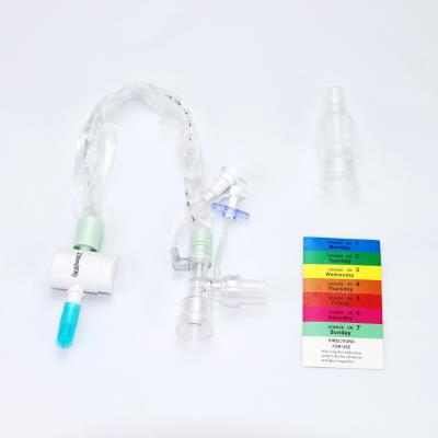 China CSS original design with high quality standard 24H blue soft tip closed suction catheter for closed suction system in anesthesia room for sale