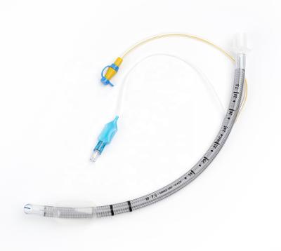 China Soft tip and good quality reinforced murphy eye endotracheal tube with left ultra-thin suction cuff for sale