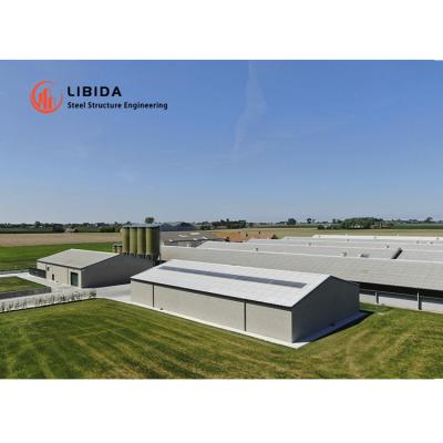 China LIBIDA Low Cost Steel Structure Manufacturer Heavy Material Q355b Workshop Cast Low Cost Peb Steel Structure Building For Warehouse for sale