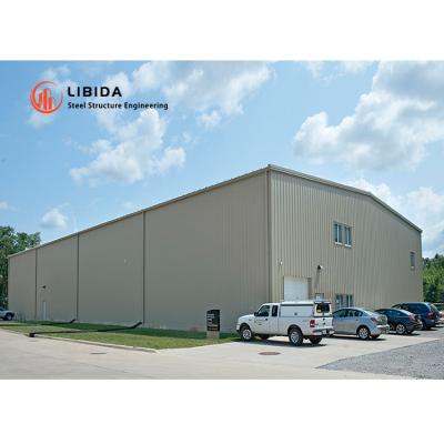 China Steel Structure Warehouse Prefab Low Cost LIBIDA Large Span Construction Prefab And Prefab Building for sale