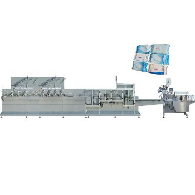 China Factory Wholesale Fashion Design Fashion Design Baby Packing Machine Multi-axis Full Control Automatic Servo Swapping Wet Wipes Making Machine for sale