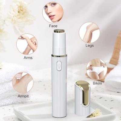 China Electric Stainless Steel Eyebrow Trimmer Shavers Shaper Facial Hair Remover for sale