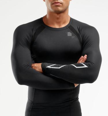 China Antibacterial Lightweight Compression Long Sleeve Top Cycling Wear For Men for sale