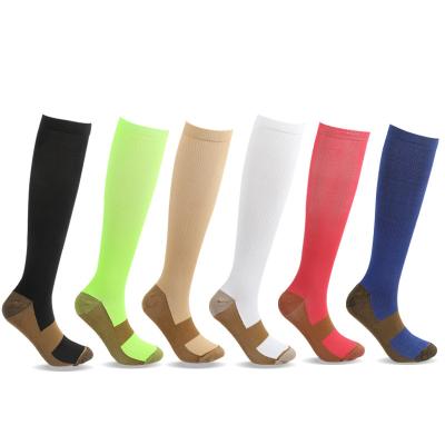 China Colorful QUICK DRY long and tube shaped compression socks for professional outdoor sports for sale