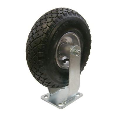 China Factory Price Durable 10 Inch Rubber 3.00-4 Fixed Caster Wheel for sale