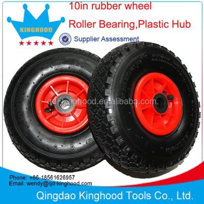 China Natural Rubber Hand Truck Wheel Complete With 300X4 Tire for sale