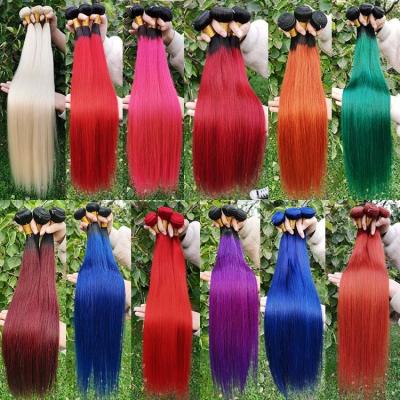 China Wholesale Virgin Brazilian Hair Extensions Human Hair Extensions Deep Curly Ombre Color Hair Bundles Cuticle Aligned for sale