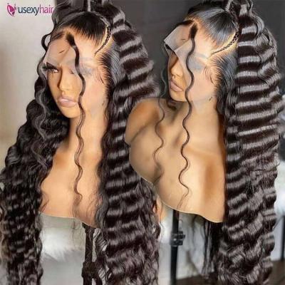 China Brazilian 100% Lace 360 ​​Deep Straight Body Wave Glueless 13x4 Wigs Virgin Hair Bone Wigs Full Front Lace Wigs for sale