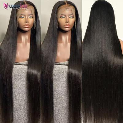 China Body Wave Jet Black HD Lace Closure Wig 5x5 4x4 13x4 13x6 360 HD Lace Frontal Brazilian Virgin Hair Wigs For Black Women for sale