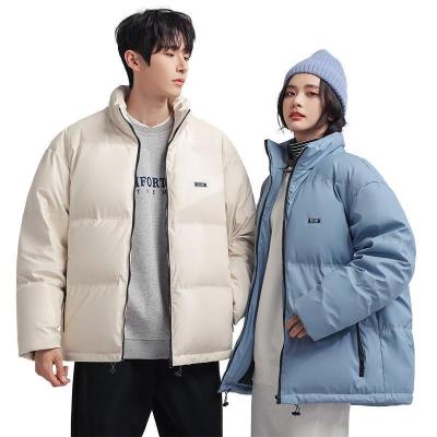 China Reversible Down Jacket Men's Stand Collar Short Couples Padded Coat New The Same Fashionable Thickening Coat for sale