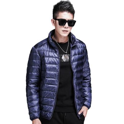 China Reversible Men's Light Weight Coat Down Jacket Fashion Short Warm Stand Collar Down Jacket Men's Clothing for sale