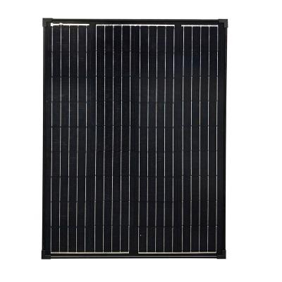 China High Quality Monocrystalline Silicon PV Modules 158.75mmx158.75mm Lower Prices Full Black Solar Panels 110W 18V 5.88A Mini Solar Panels for sale