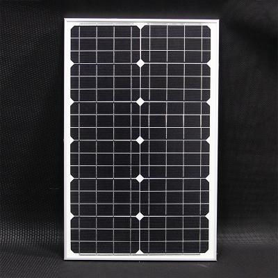 China Wholesale High Quality Small Size 30w Mono Solar Panel Camping Solar Panel Price 25 Year Life For Led Street Light 156.75mmx156.75mm for sale