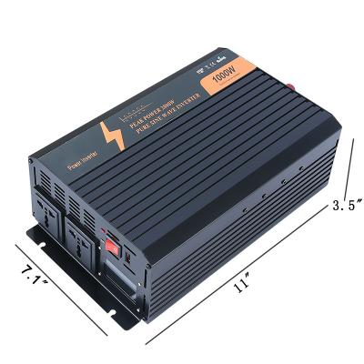 China Aoyage Smart Vehicle Household High Frequency Pure Sine Wave Output Power 110-220V Inverter 1000w 275*180*90mm for sale