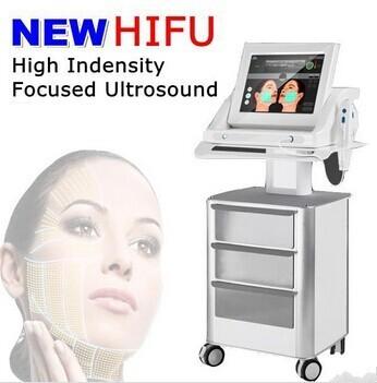 China 4Mhz / 7Mhz stationary HIFU Machine for wrinkle removal / eye wrinkles for sale