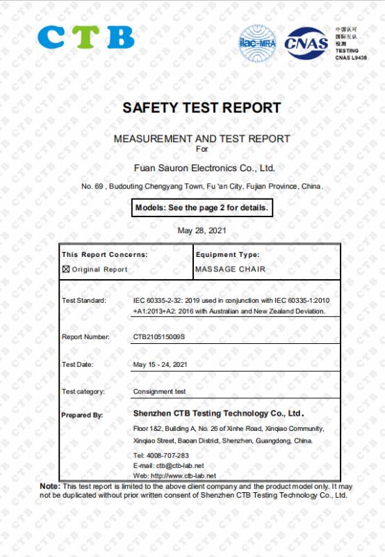 SAA - Fuan Sauron Electronics Co., Ltd.