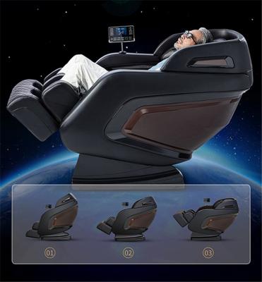 China Electric Full Body Massage SL Track 3d Weightless Music Massager Massage Chair For Home for sale