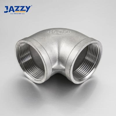 China For water ss304/316 COLOR galvanized stainless steel pipe fitting threaded 90 degree elbow for sale