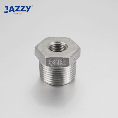 China For Water Male Female Stainless Steel 150PSI SS 304/316 Hexagon Bushing Threaded Reducing Pipe Fittings VARIOUS for sale