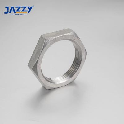 China For Stainless Hex Lock Nuts Water Good Quality Steel Pipe Fitting Hex Lock Nut SS 316 for sale