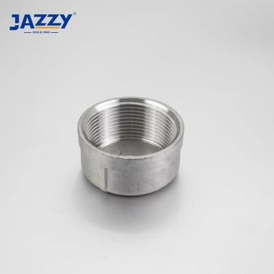 China For water promotion ss 304/316 ss 316 threaded bsp round cap stainless steel pipe fittings motley npt for sale