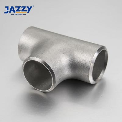 China For ASME B16.9 Water Pipe Fitting Duplex Stainless Steel Equal 2205 2507 254SMO Butt Weld Tee for sale