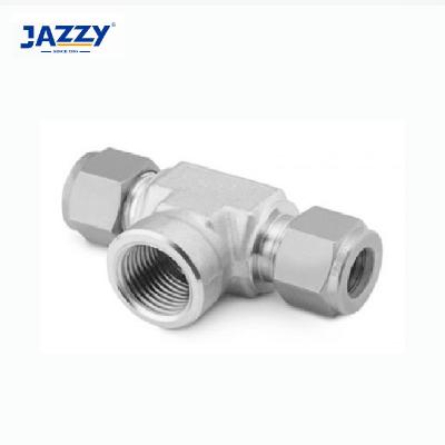 China For Water Instrumentation 6000PSI High Pressure Tube Fitting Stainless Steel Union Tee Instrument Tube Fitting for sale