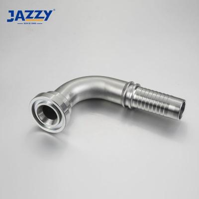 China For Good Engineer Truck Motley Sale 9000 PSI SAE Flange Stainless Steel Hydraulic Hose End Fitting for sale