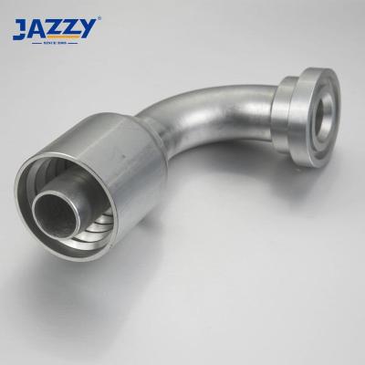 China For Engineer Truck FLANGED Factory Direct High Pressure SAE Flange One Piece 90 Degree Hydraulic Hose Fitting for sale