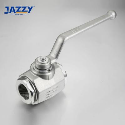 China General Stainless Steel SAE/DIN/ISO KHB VATCH Hydraulic Ball Valve With Mounting Hole for sale