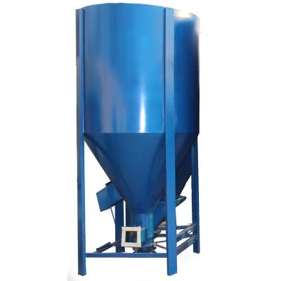 China Poultry Farm Household Vertical Feed Mixer 500kg.1000kg Mixer Grinder Feed Machine For Farm Use for sale