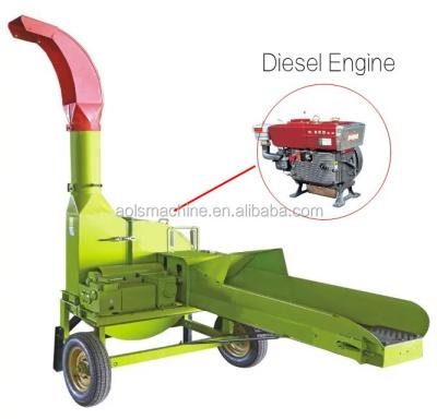 China Widely Used Animal Farm New AOLS 9ZC Type Farm Waste Cutter Chaff Cutter Machine Farm for sale