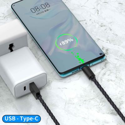 China High Speed ​​Transmission Factory Supply 1M Aluminum Alloy Head USB A To TYPE-C PU Braided Weaving Data Line Usbc Charging Cable for sale