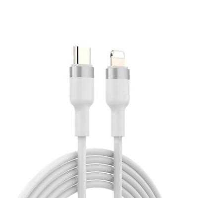 China Mobile Phone 1M Aluminum Alloy Shell Material Round Band Charging Fast Data Transmission USB C to 8 Pin Charging Palladium Cable For Phone for sale