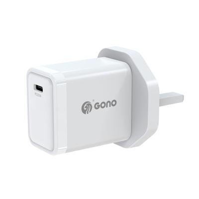 China Mobile Phone PD 20W Wall Charger Durable Quick Charging UK Plug PD3.0 Type C Adapter For Mobile Phones for sale